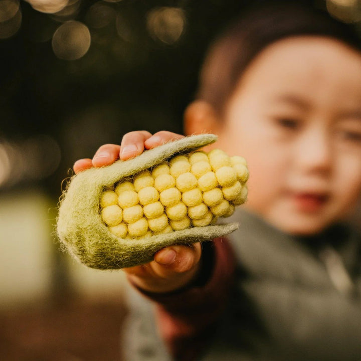 TARA TREASURES - FELT FOOD: CORN ON THE COB 
