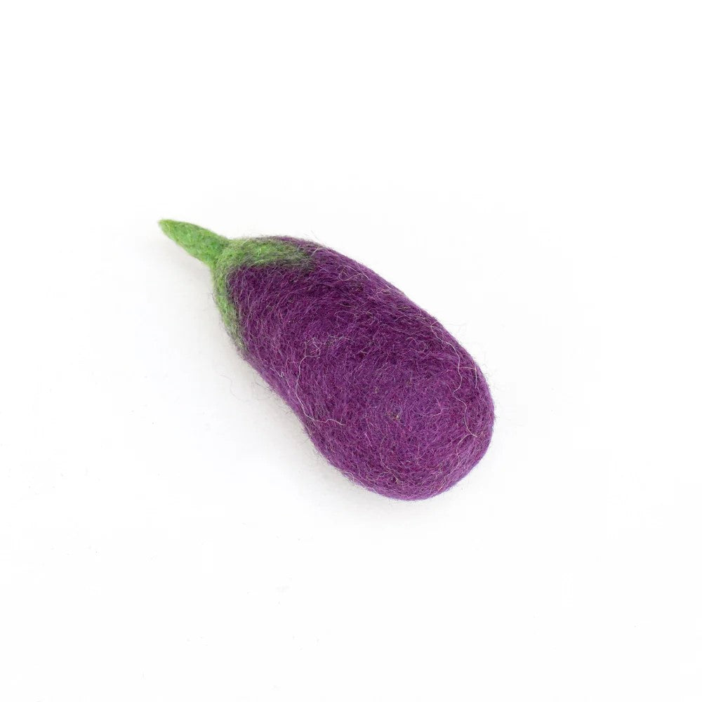 TARA TREASURES - FELT FOOD: EGGPLANT 
