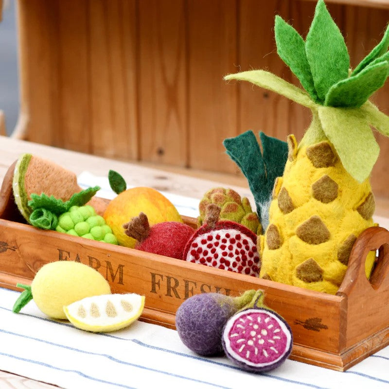 TARA TREASURES - FELT FOOD: PINEAPPLE 
