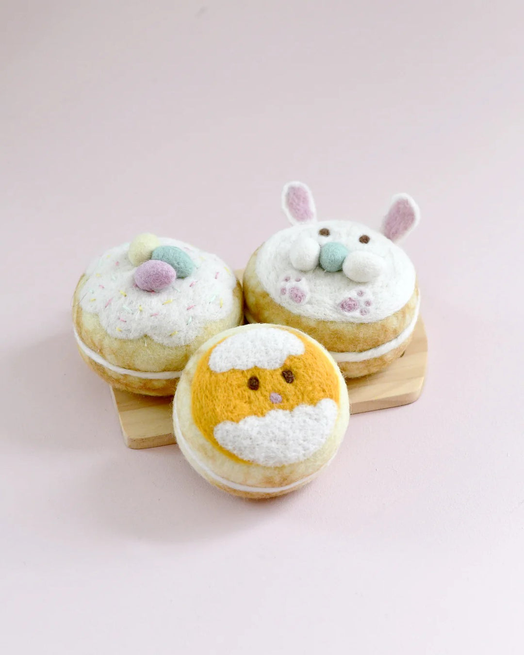 TARA TREASURES - FELT EASTER: DONUTS SET OF 3 