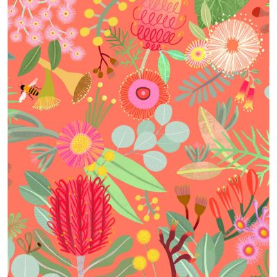 CARD: CORAL BOTANICAL BY CAT MACINNES 