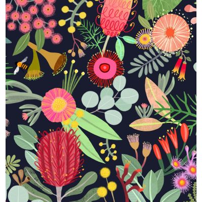 CARD: NAVY BOTANICAL BY CAT MACINNES 