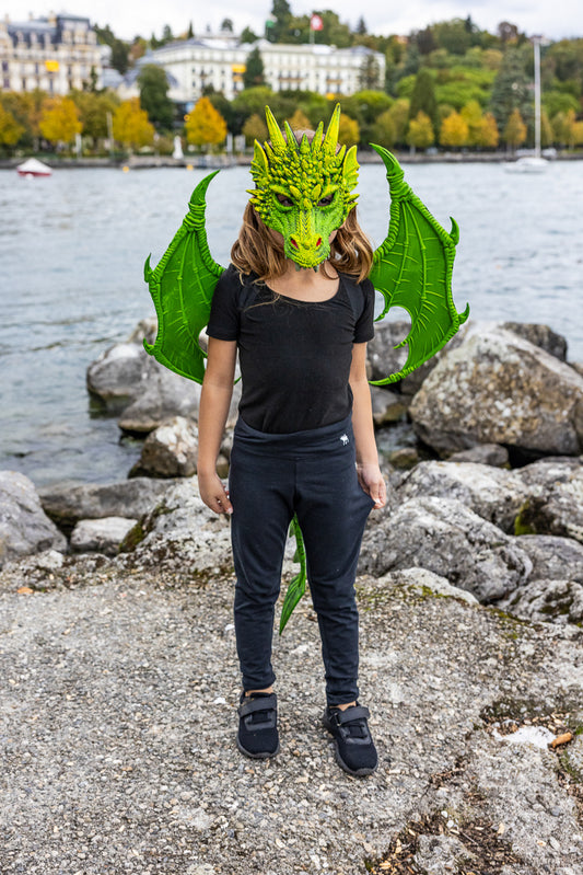 GREAT PRETENDERS - DRESS UP: GREEN DRAGON MASK