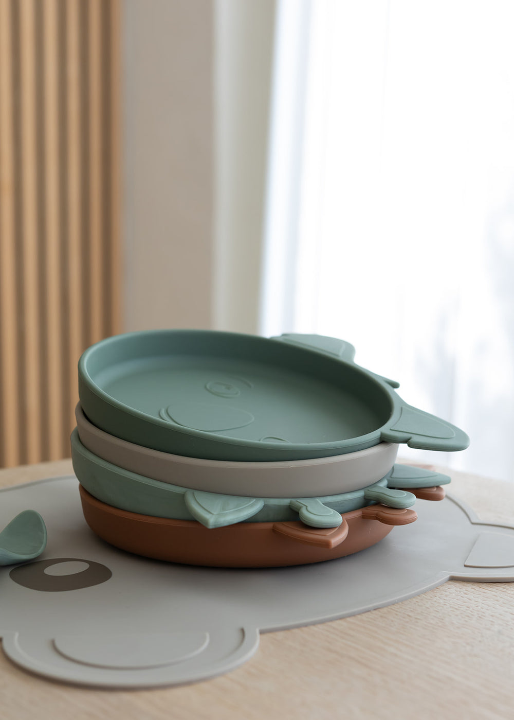 NUUROO - AKILA SILICONE PLATE 2 PACK KOALA: BERING SEA