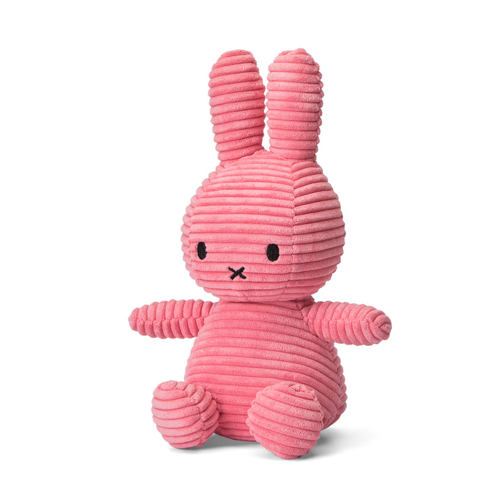 MIFFY - 23CM SITTING CORDUROY MIFFY: BUBBLEGUM PINK