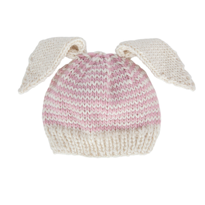 ACORN KIDS - FLOPSY BEANIE: PINK AND OATMEAL [sz:XXS (0-3 MTHS)]