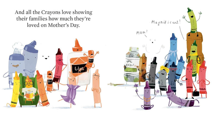 BOOK - HAPPY MOTHERS DAY FROM THE CRAYONS