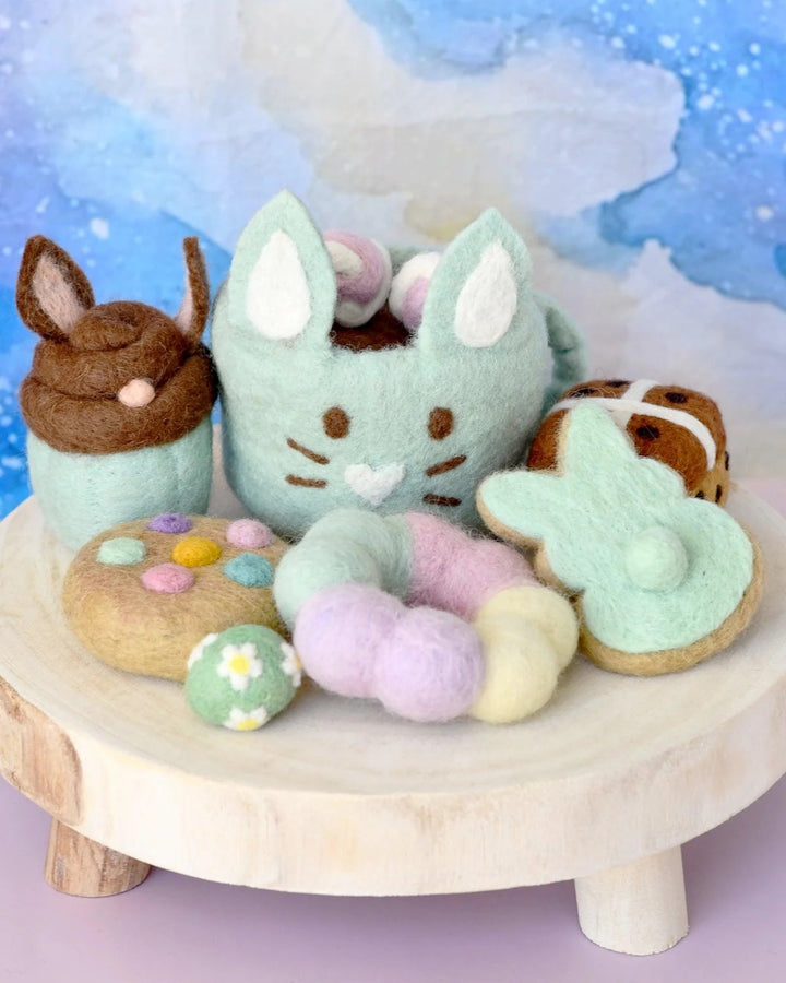 TARA TREASURES - FELT EASTER GRAZING BOX: MINT