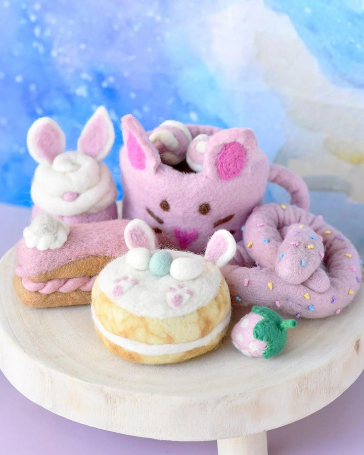 TARA TREASURES - FELT EASTER GRAZING BOX: PINK
