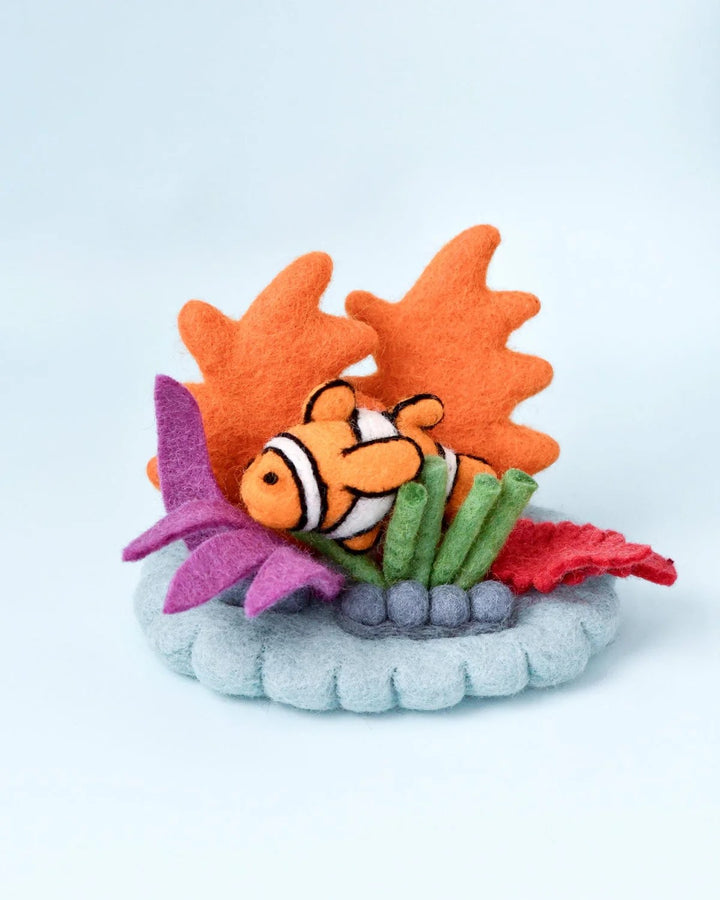 TARA TREASURES - CORAL REEF PLAY MAT WITH CLOWN FISH