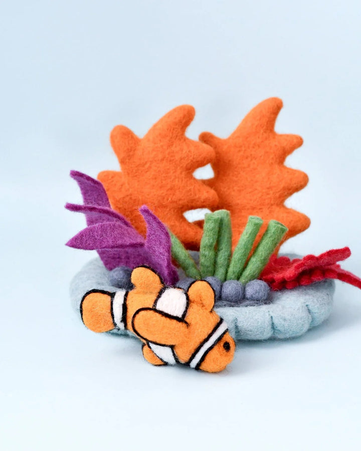 TARA TREASURES - CORAL REEF PLAY MAT WITH CLOWN FISH