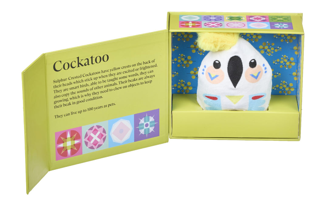 WONDERSCOPE - PETE CROMER SOFT TOY IN A BOX: COCKATOO