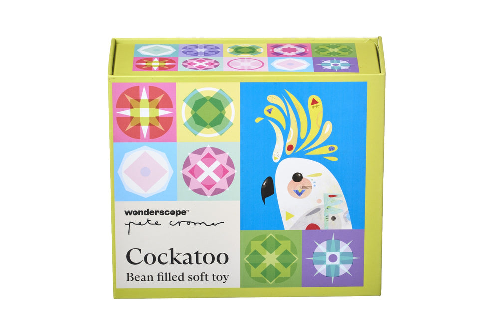 WONDERSCOPE - PETE CROMER SOFT TOY IN A BOX: COCKATOO
