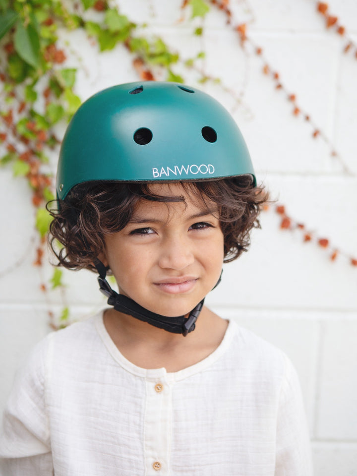BANWOOD - CLASSIC HELMET: DARK GREEN [sz:XS (48-52CM)]