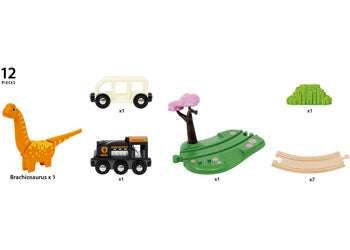 BRIO - DINOSAUR CIRCLE SET: 12 PCS