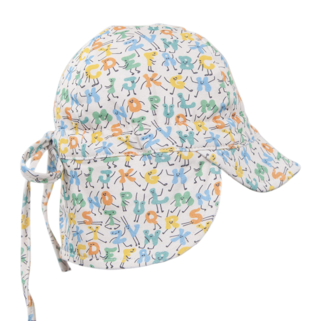 ACORN KIDS - FLAP HAT: ABC'S [sz:XXS - 38CM/0-3MTHS]
