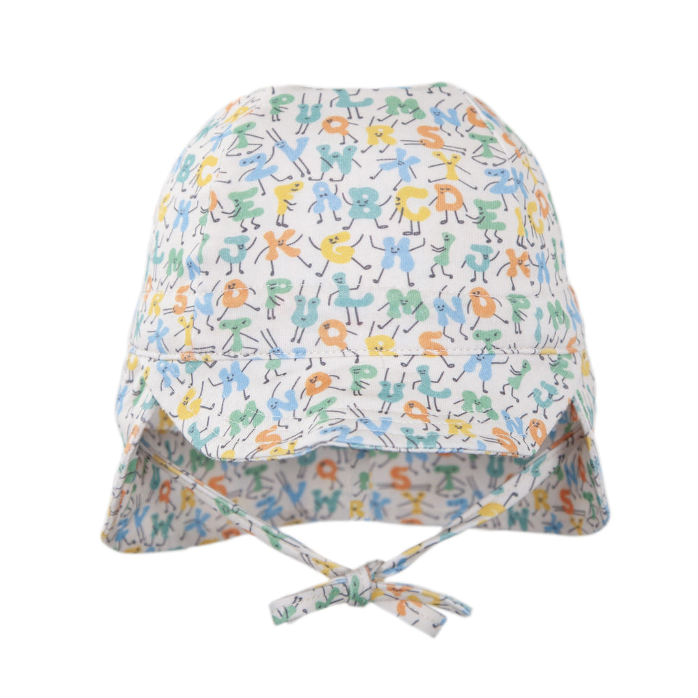 ACORN KIDS - FLAP HAT: ABC'S [sz:XXS - 38CM/0-3MTHS]