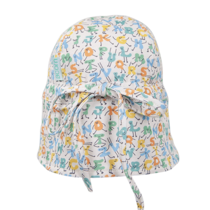 ACORN KIDS - FLAP HAT: ABC'S [sz:XXS - 38CM/0-3MTHS]