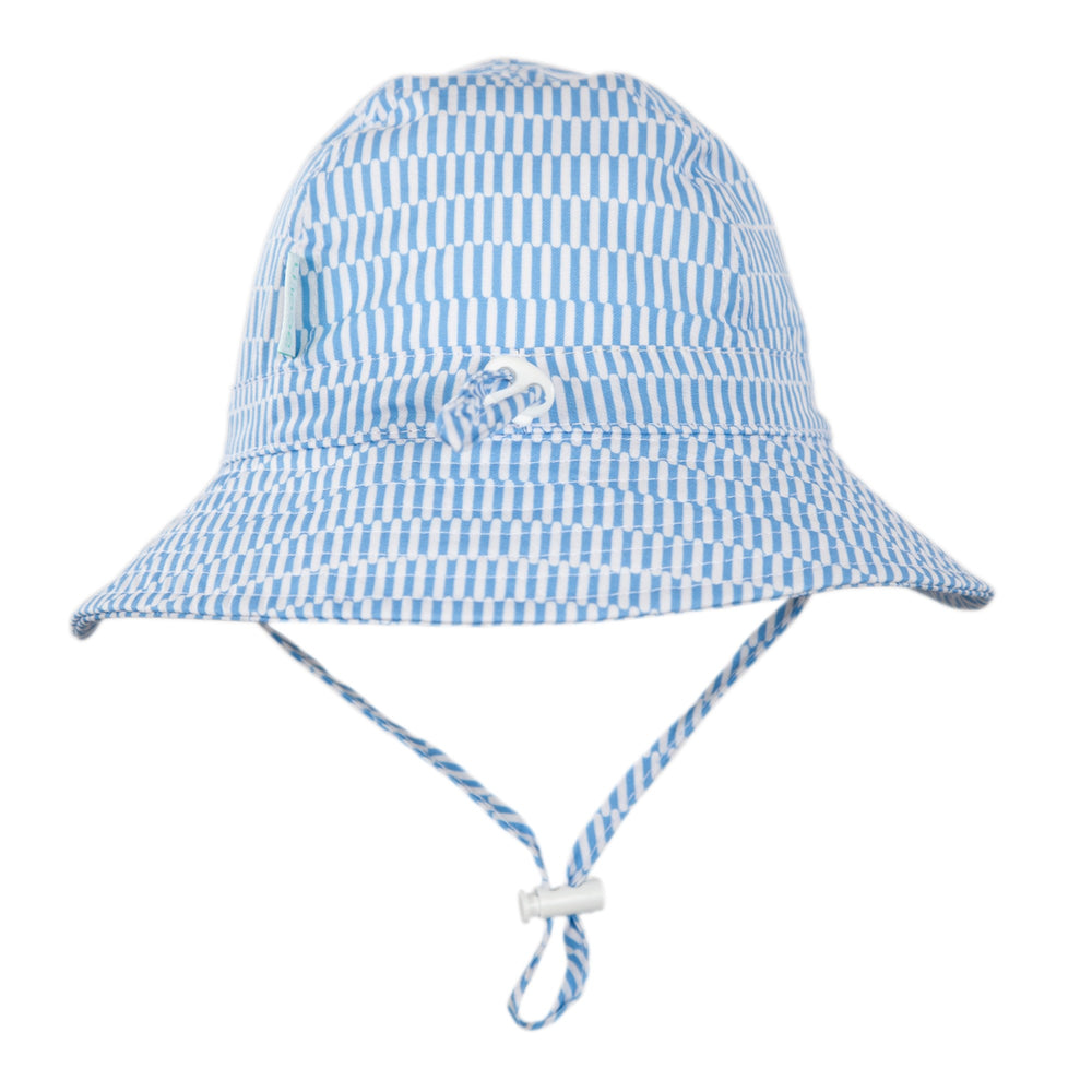 ACORN KIDS - INFANT WIDE BRIM SUNHAT: MYKONOS [sz:XS - 46CM/0-9 MTHS]