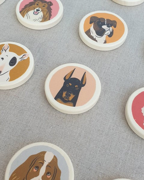 BAJO - WOODEN MEMORY GAME: DOGS 