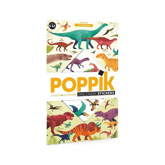 POPPIK - DISCOVERY STICKERS: DINOSAURS