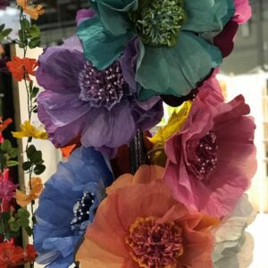 NIBBANAH - PAPER FLOWER MOONLIGHT: TURQOUISE 
