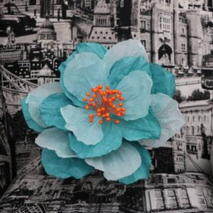 NIBBANAH - PAPER FLOWER SAKURA: TURQOUISE