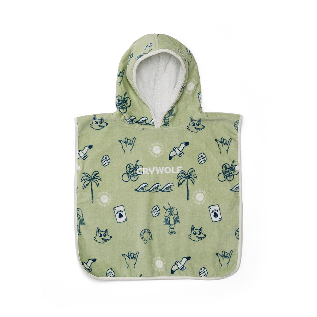 CRYWOLF - BABY HOODED TOWEL: LUCKY DAYS