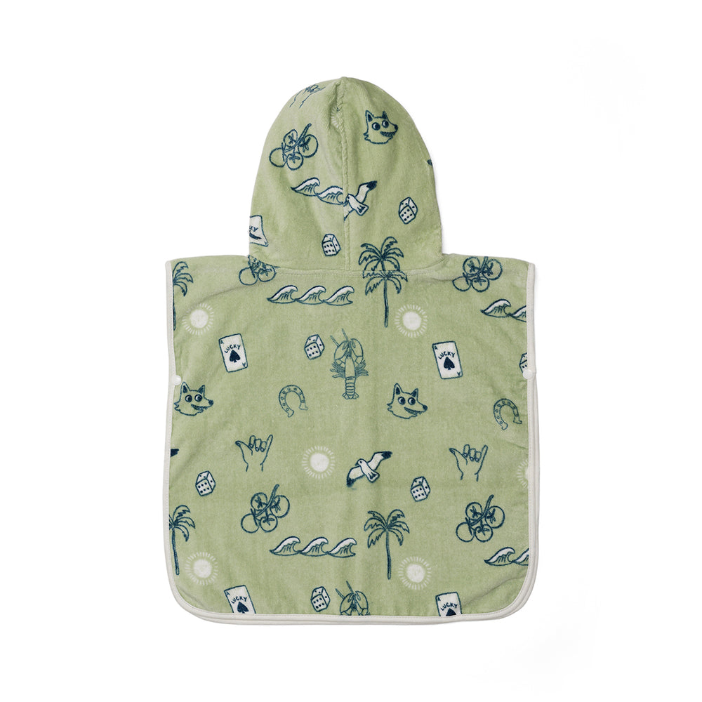 CRYWOLF - BABY HOODED TOWEL: LUCKY DAYS