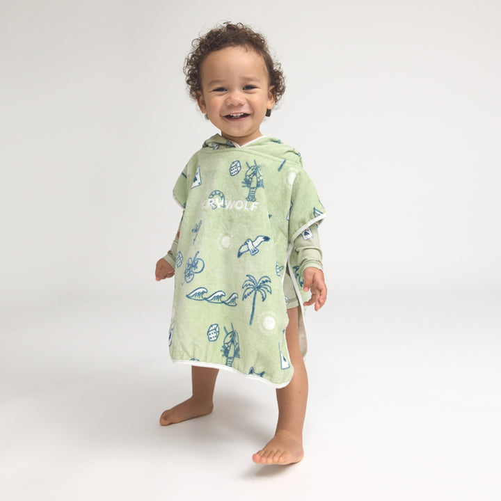 CRYWOLF - BABY HOODED TOWEL: LUCKY DAYS