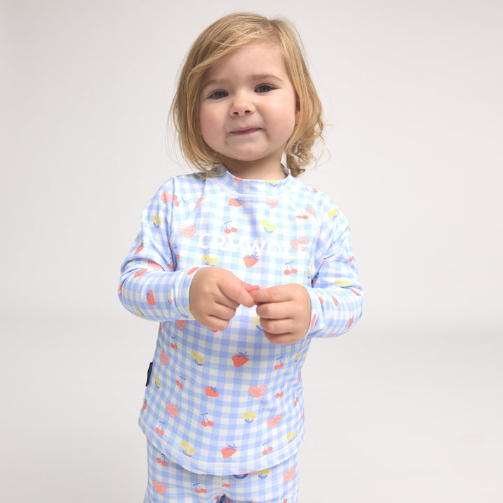 CRYWOLF - BABY RASH VEST: LUCKY PICNIC [sz:6-12 MTHS]