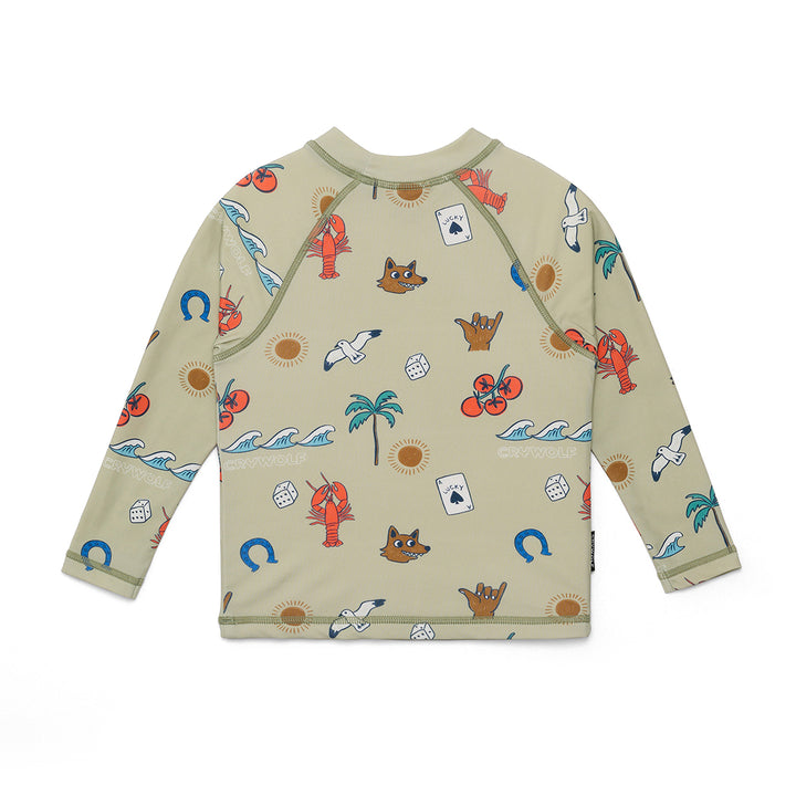 CRYWOLF - BABY RASH VEST: LUCKY DAYS [sz:6-12 MTHS]