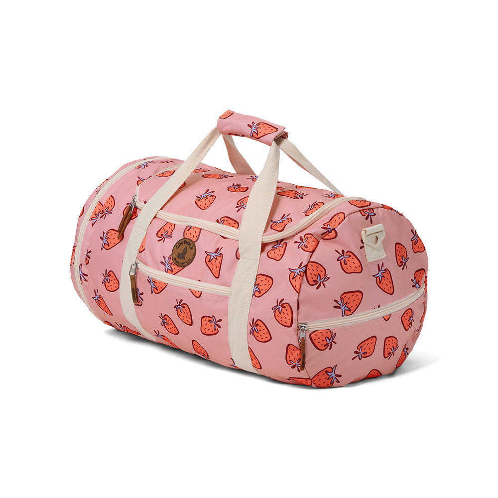 CRYWOLF - PACKABLE DUFFLE: STRAWBERRY SPLASH