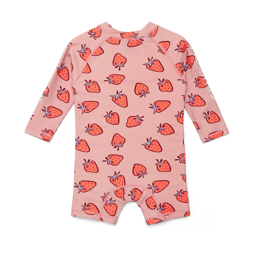 CRYWOLF - RASH SUIT: STRAWBERRY SPLASH [sz:3-6 MTHS]