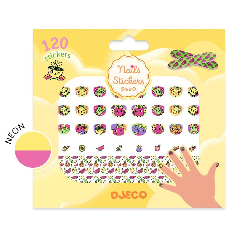 DJECO - 120 PETITE BOOST NAIL STICKERS 