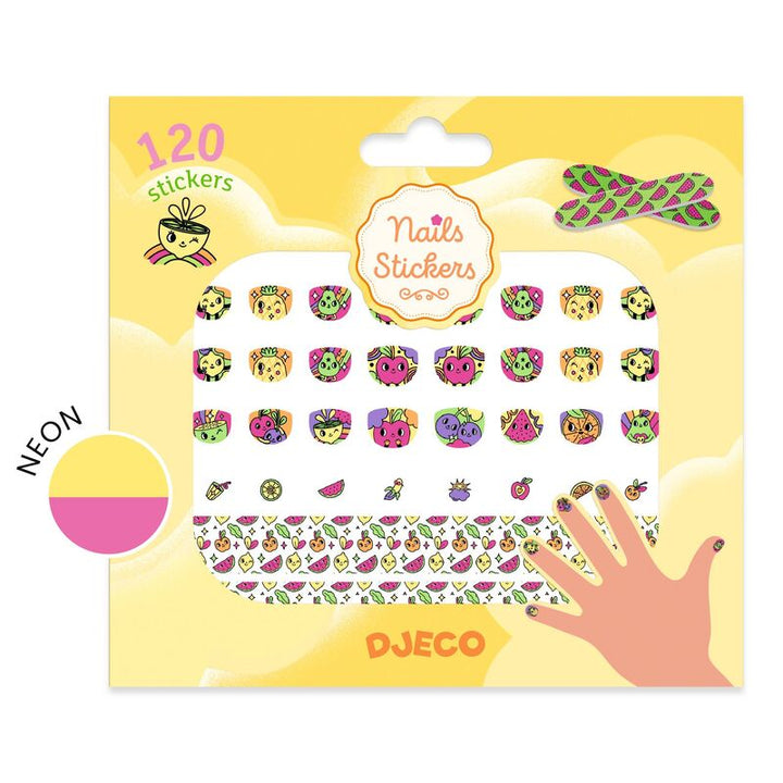 DJECO - 120 PETITE BOOST NAIL STICKERS 