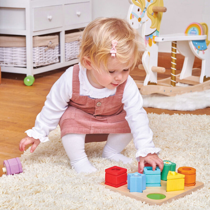 LE TOY VAN - RAINBOW SENSORY SHAPE SORTED