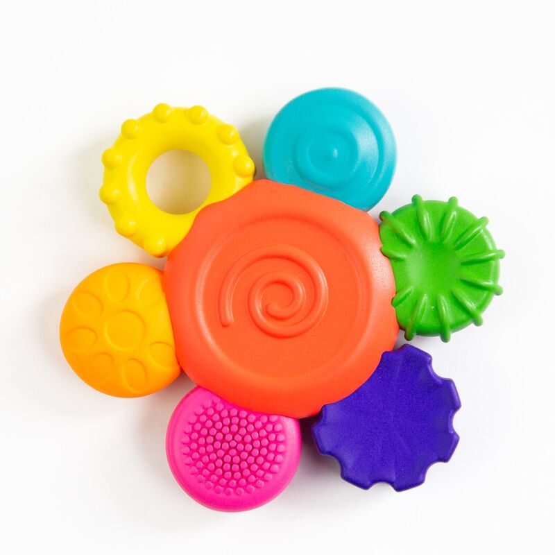 SASSY - FLOWER SILICONE RATTLE