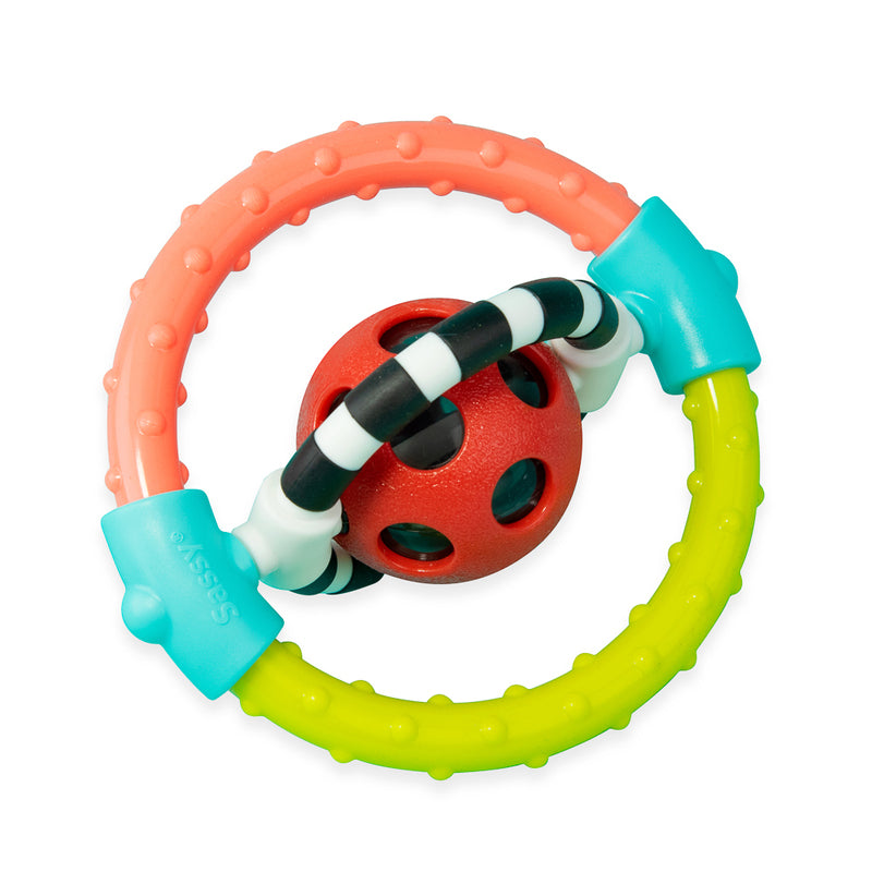 SASSY - SPIN AND CHEW RING RATTLE