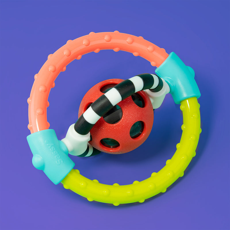 SASSY - SPIN AND CHEW RING RATTLE