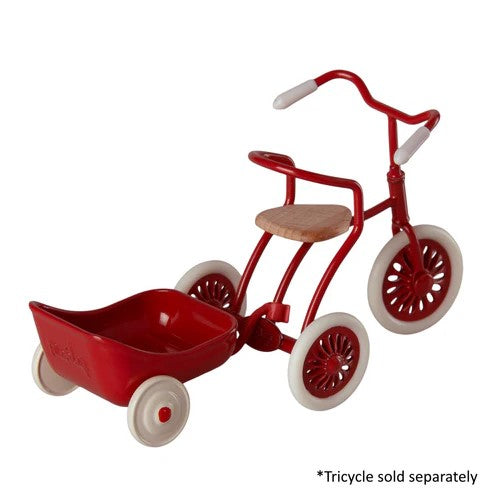 MAILEG - MOUSE: TRAILER FOR TRICYCLE: RED