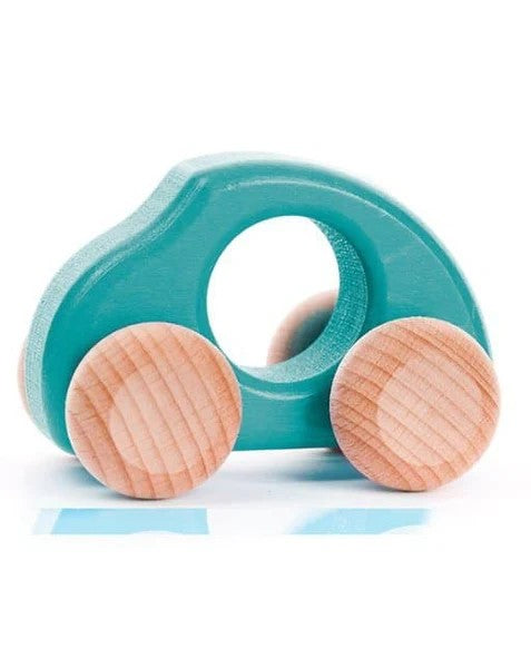 BAJO - WOODEN CAR BEETLE: LIGHT BLUE