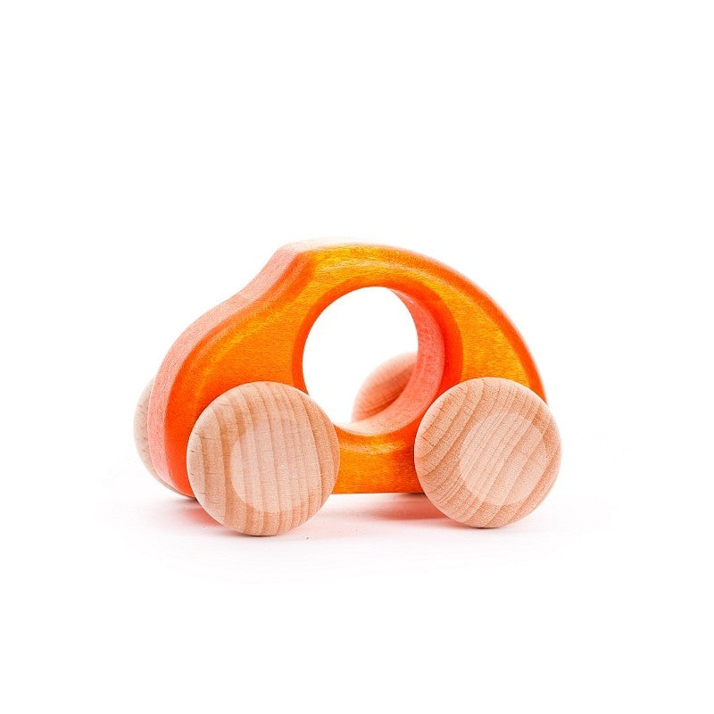 BAJO - WOODEN CAR BEETLE: ORANGE