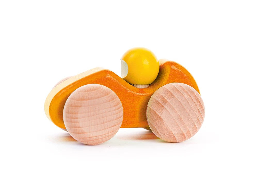 BAJO - WOODEN RACING CAR: ORANGE