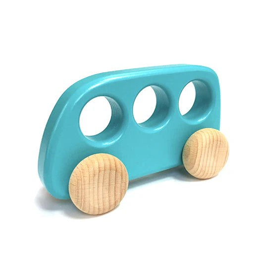BAJO - WOODEN BUS: LIGHT BLUE