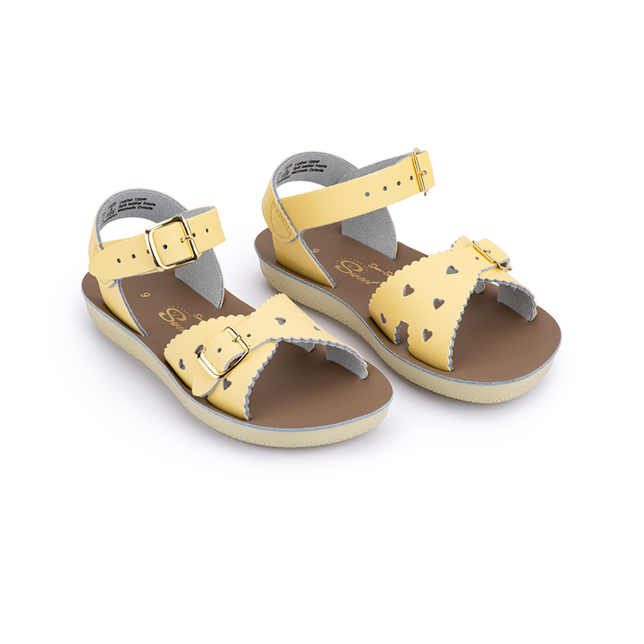 SALTWATER - KIDS SUNSAN SWEETHEART SANDAL: BUTTER [sz:INFANT 6]