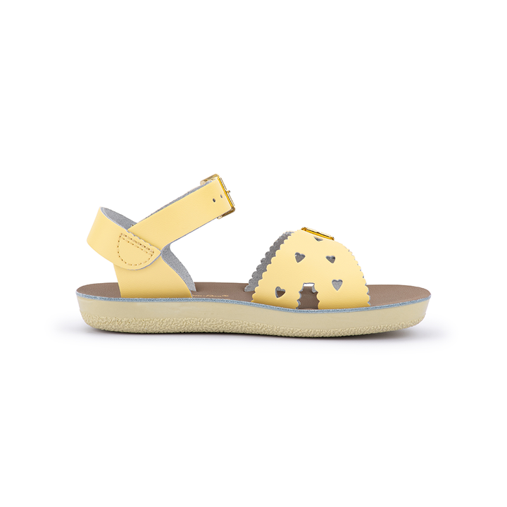 SALTWATER - KIDS SUNSAN SWEETHEART SANDAL: BUTTER [sz:INFANT 6]