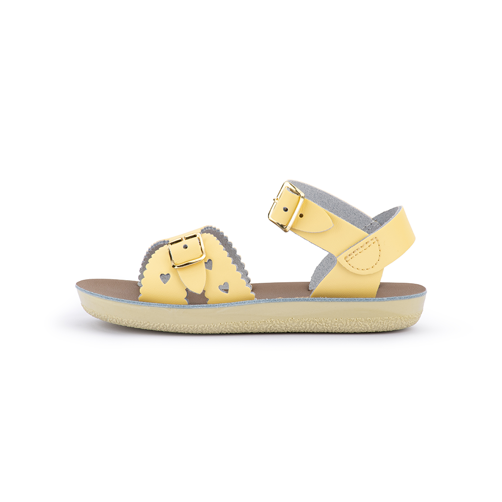 SALTWATER - KIDS SUNSAN SWEETHEART SANDAL: BUTTER [sz:INFANT 6]