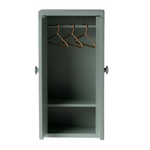 MAILEG - FURNITURE: MOUSE CLOSET SOFT BLUE 