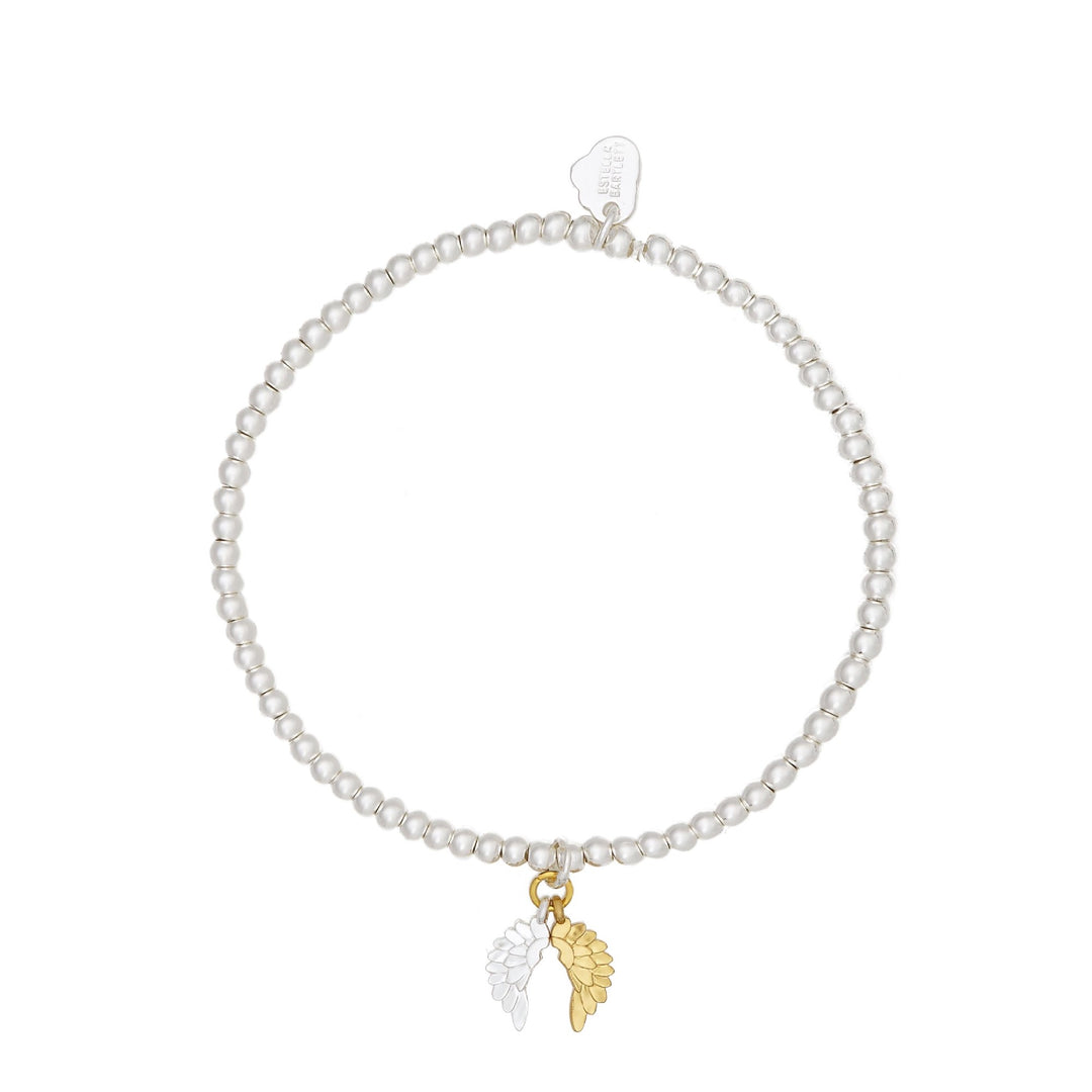 ESTELLA BARTLET - WING NECKLACE: SILVER & GOLD PLATED 